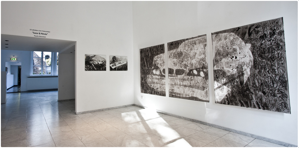 Paolo Boosten Sueur & Pétrole exhibition view at Galerie Dis in Maastricht, 2018.