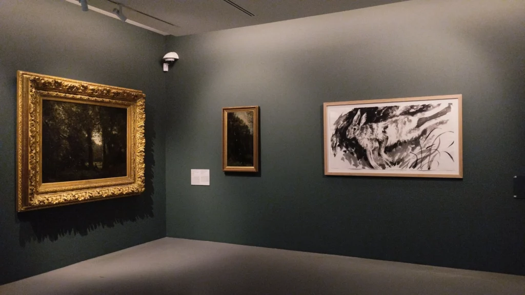 Exhibition view of Paolo Boosten's work in the Courbet Museum in Ornans, France, 2026.