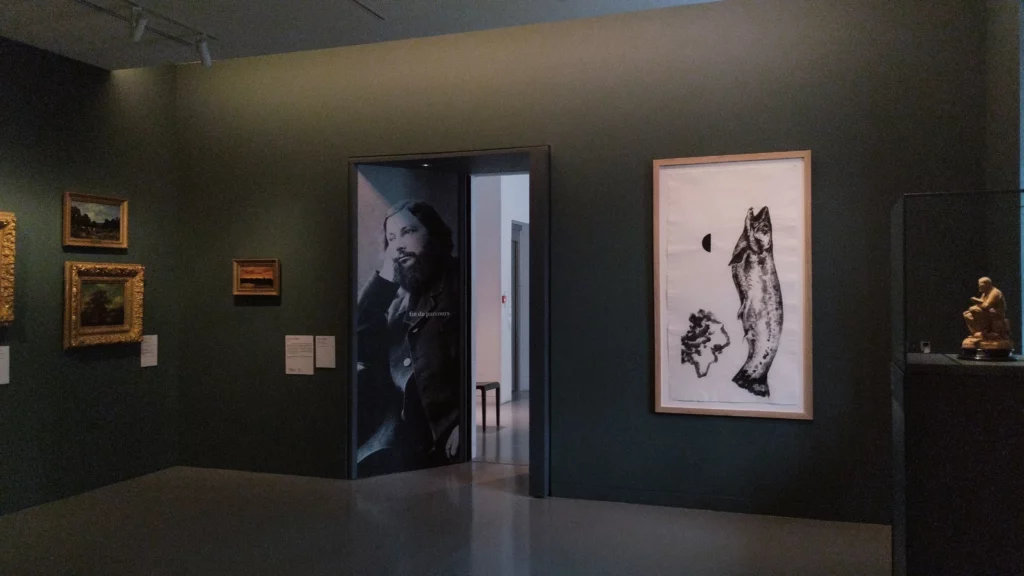 Exhibition view of Paolo Boosten's work in the Courbet Museum in Ornans, France, 2026.